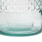 Vase décoratif en verre recyclé motif losange – H22 cm