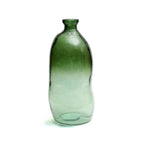 Vase bouteille en verre recyclé vert H73 cm