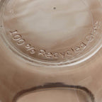 Vase en verre recyclé marron translucide forme ovale – H35,5 cm