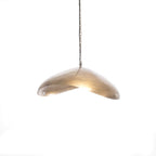 Suspension en métal martelé laiton torsadé XL – 100x70 cm