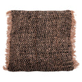 Housse de coussin noir cuivre en coton - 60x60 cm