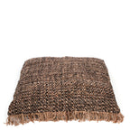 Housse de coussin noir cuivre en coton - 60x60 cm