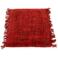 Housse de coussin rouge cerise en coton - 60x60 cm
