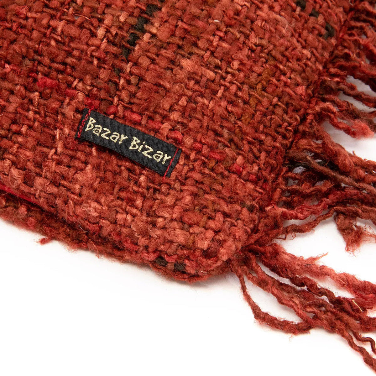 Housse de coussin rouge cerise en coton - 60x60 cm