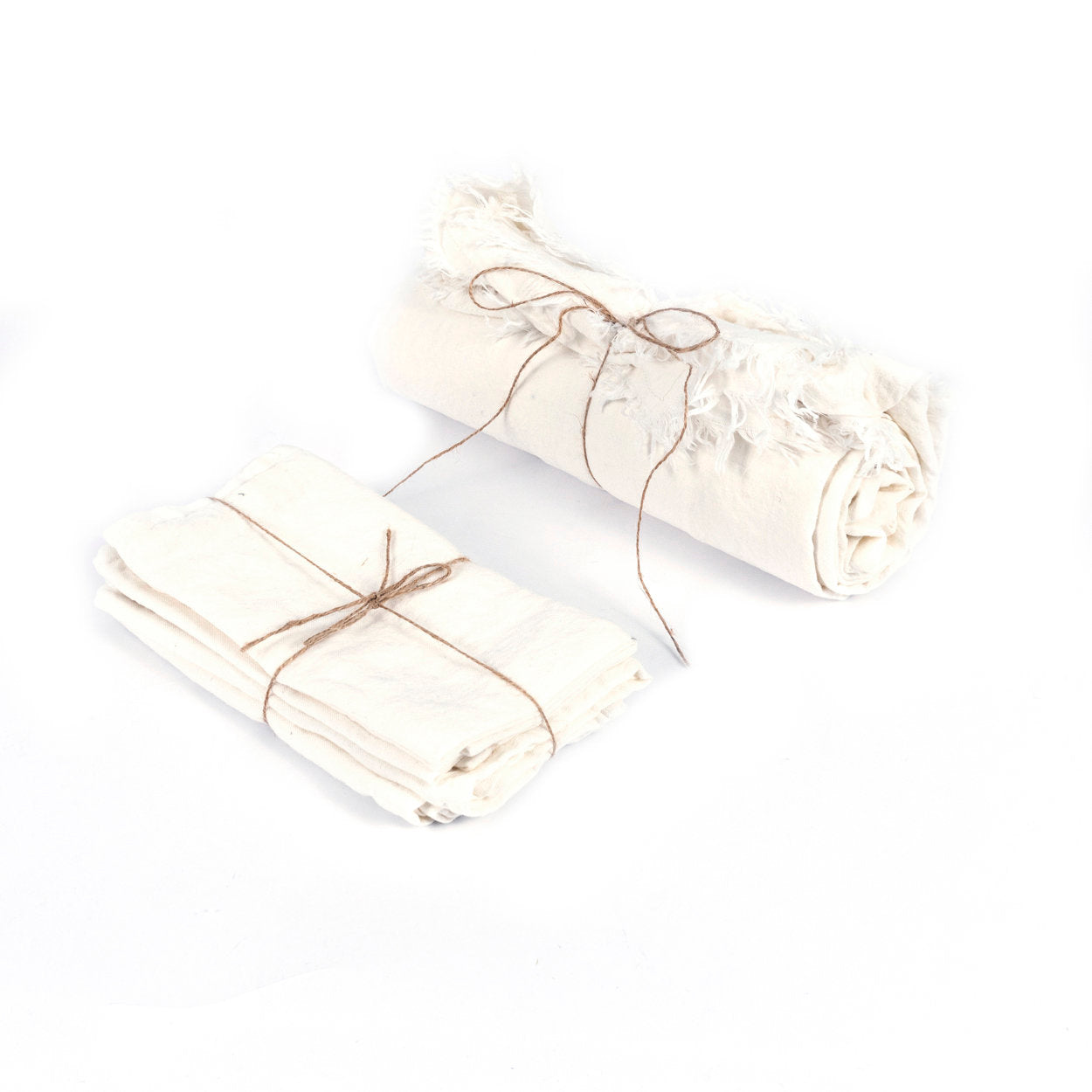 Nappe en lin blanc 150x200 cm