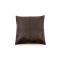 Housse de coussin en cuir marron - 40x40 cm