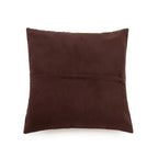 Housse de coussin en cuir marron - 40x40 cm