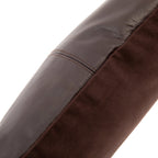 Housse de coussin en cuir marron - 40x40 cm