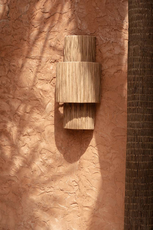 Applique murale en sisal naturel 60 cm fait main