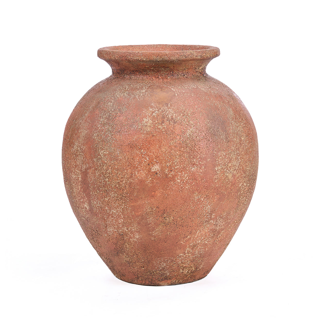 Vase déco terre cuite ovale rustique salon – H50 cm