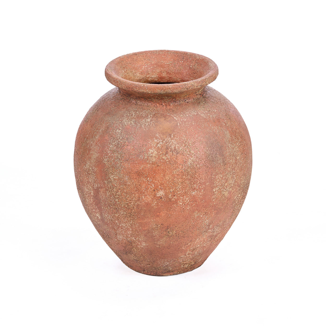 Vase déco terre cuite ovale rustique salon – H50 cm