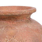 Vase déco terre cuite ovale rustique salon – H50 cm
