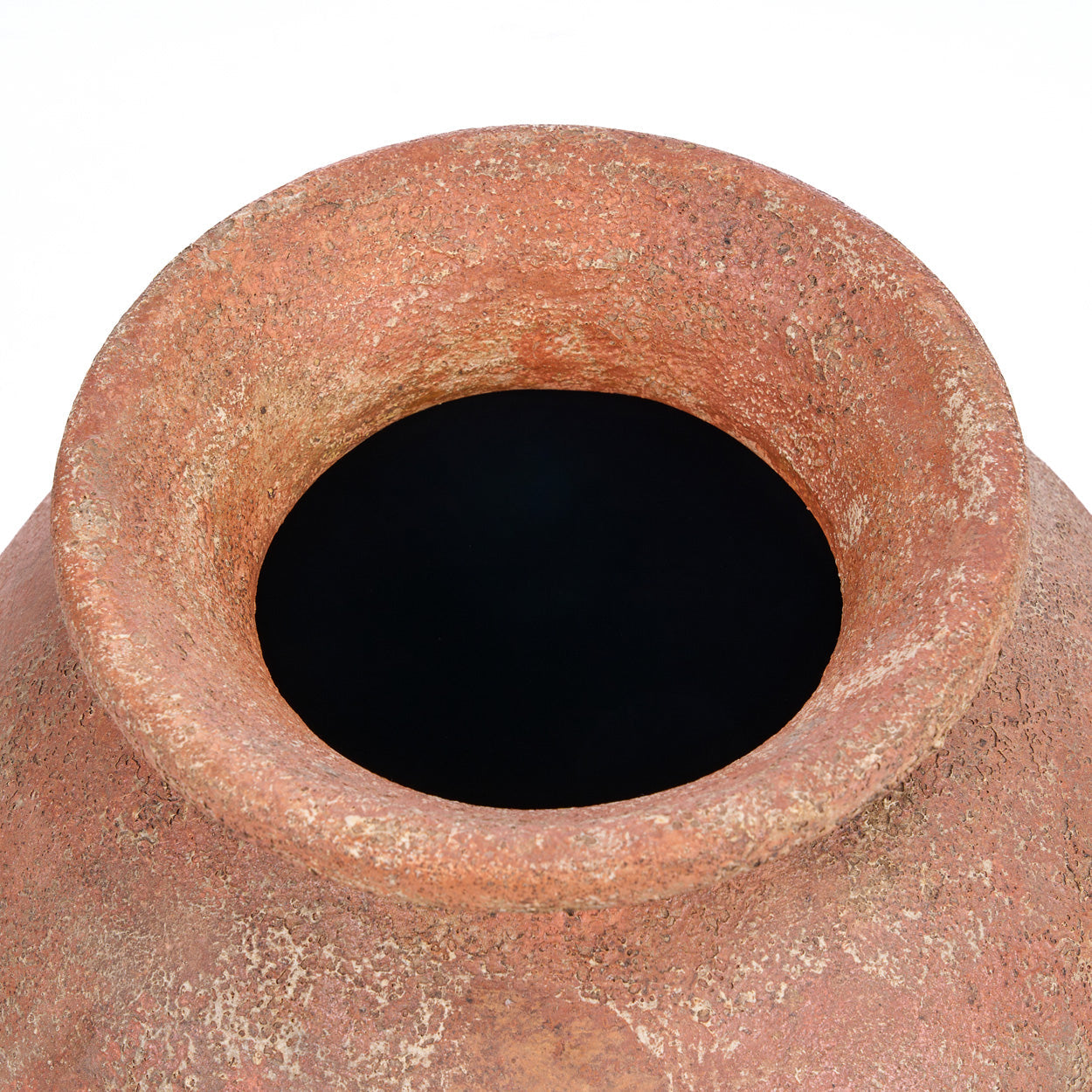 Vase déco terre cuite ovale rustique salon – H50 cm