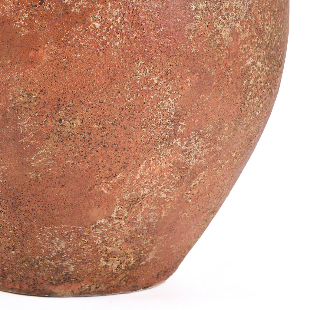Vase déco terre cuite ovale rustique salon – H50 cm