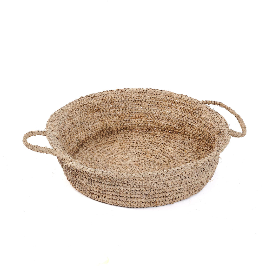 Les plateaux de paniers en raphia - Naturel - L