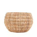 Panier rond en feuille de bananier naturel 58x37 cm