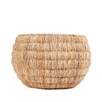 Panier rond en feuille de bananier naturel 58x37 cm