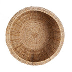 Panier rond en feuille de bananier naturel 58x37 cm