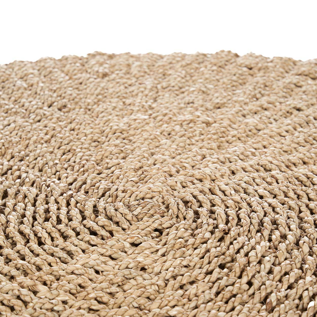 Tapis rond en sisal tressé beige naturel – Ø100 cm