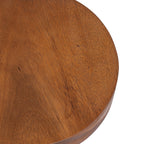 Table d’appoint en bois de Suar naturel 45x30 cm