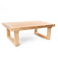 Table basse en teck recyclé naturel 110x70 cm