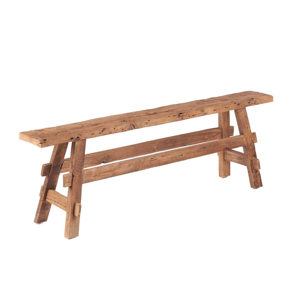Banc en teck massif 150 cm pour entrée ou chambre