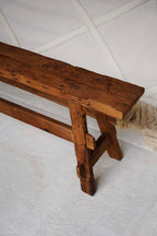 Banc en teck massif 150 cm pour entrée ou chambre