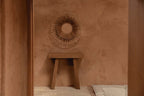 Table console teck massif naturel pour salon ou entrée – 86x30 cm