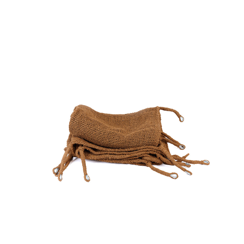 Abat-jour extérieur fibres de coco forme triangulaire naturel – 350x350 cm