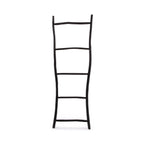 Échelle décorative en teck noir 165 cm pour serviettes