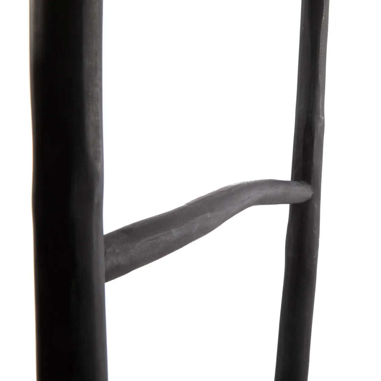 Échelle décorative en teck noir 165 cm pour serviettes