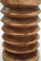 Tabouret en bois massif de Suar naturel 45 cm