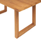 Table à manger extérieure en teck massif naturel – 180x100 cm