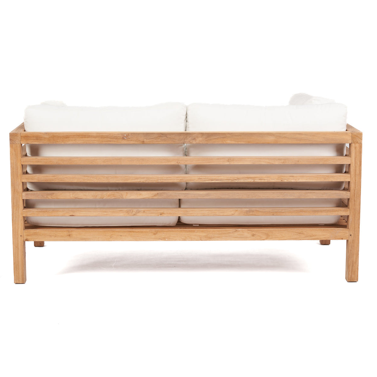 Canapé modulaire 2 places en teck recyclé naturel 160cm
