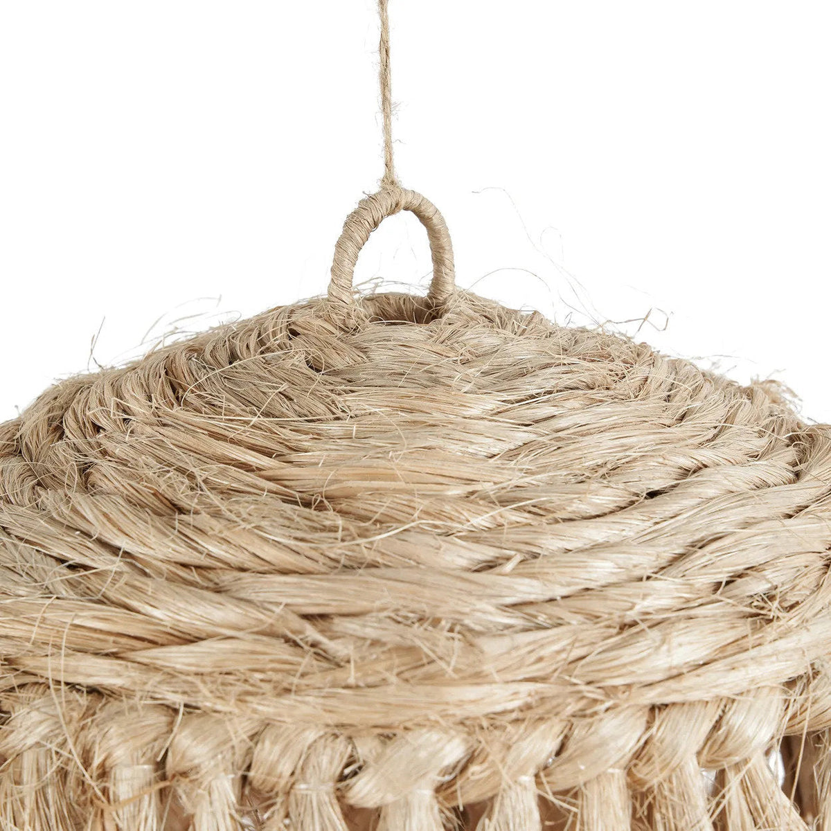 Suspension conique en abaca naturel – Ø63 cm