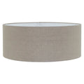 Abat-jour cylindrique en lin beige grisé pour lampe E27 – Ø50 cm