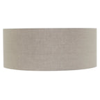 Abat-jour cylindrique en lin beige grisé pour lampe E27 – Ø50 cm