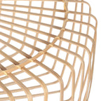 Suspension en bambou ajouré rond naturel – Ø50 cm