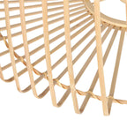 Suspension en bambou ajouré rond naturel – Ø50 cm