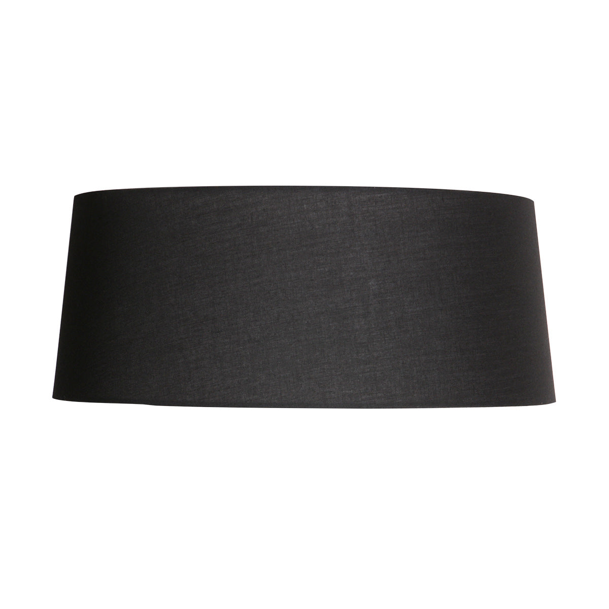 Abat-jour en lin noir intérieur blanc pour suspension ou lampadaire – Ø48 cm