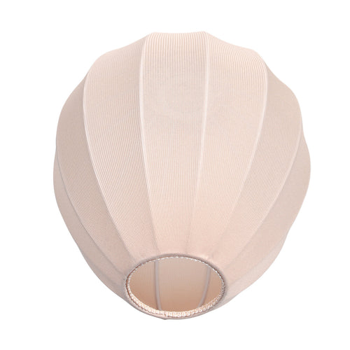 Abat-jour en lin beige forme goutte pour suspension E27 – Ø25 cm