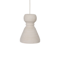 Suspension organique blanche mat pour intérieur écoresponsable – 15x20 cm