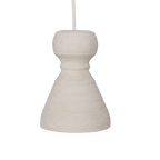 Suspension organique blanche mat pour intérieur écoresponsable – 15x20 cm