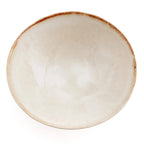 Bol de service en céramique blanche bord doré – Ø32 cm