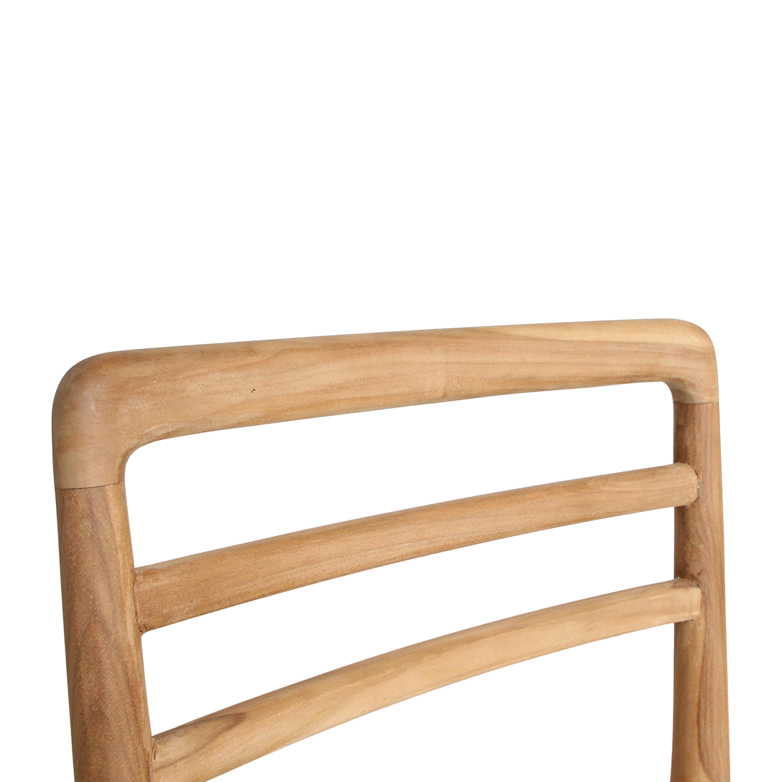 Chaise de jardin teck naturel et corde tressée - Lot de 2