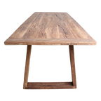 Table à manger en teck recyclé FSC rustique – 200x90 cm