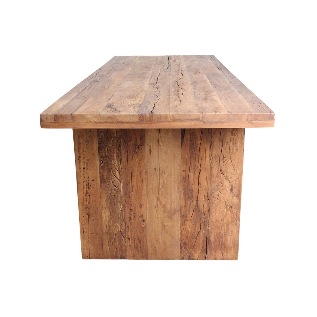 Table à manger en bois recyclé naturel pour salle à manger – 240x90 cm