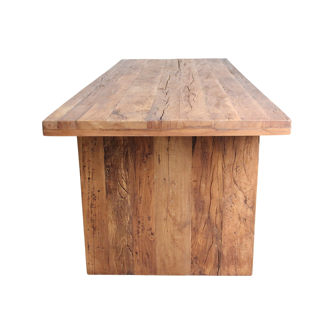 Table à manger en bois recyclé naturel pour salle à manger – 240x90 cm