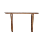 Console murale en bois de manguier brun pieds sculptés – 140x35 cm