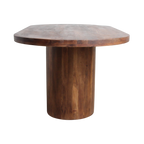 Table à manger ovale en bois de manguier brun chaleureux – 200x110 cm